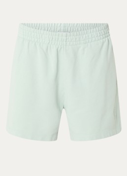 Anine Bing Dames Kam high waist straight fit korte broek met steekzakken in de kleur Lichtgroen, maat: XS