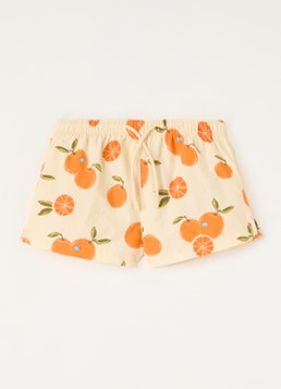 Konges Sløjd Jongens Pomio zwemshorts met print in de kleur Beige, maat: 12M