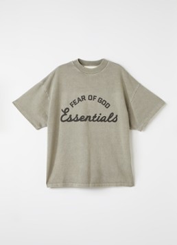 Fear of God Essentials Jongens Sweater met 3D logoprint in de kleur Grijs, maat: 10J=140