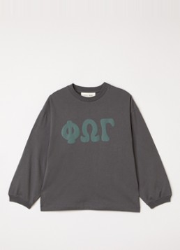 Fear of God Essentials Jongens Longsleeve met front- en backprint in de kleur Grijs, maat: 10