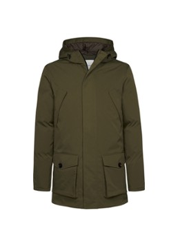 Profuomo Heren Parka met klepzakken in de kleur Groen, maat: 48