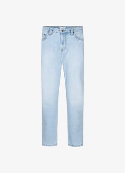 Profuomo Heren Straight leg jeans met steekzakken in de kleur Lichtblauw, maat: 32