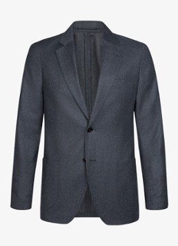 Profuomo Heren Regular fit colbert van wol in de kleur Donkerblauw, maat: 54