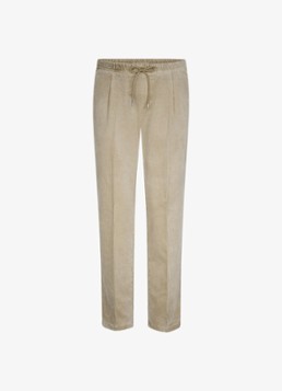 Profuomo Heren Regular fit broek van corduroy in de kleur Beige, maat: 52