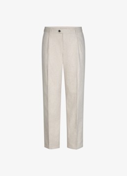 Profuomo Heren Regular fit chino met steekzakken in de kleur Creme, maat: 52