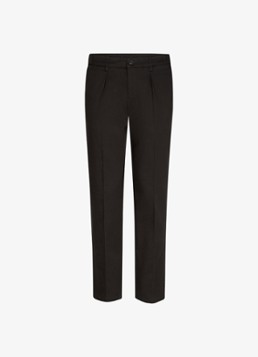 Profuomo Heren Regular fit chino met steekzakken in de kleur Donkerbruin, maat: 46