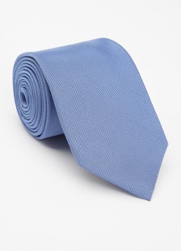 Profuomo Heren Stropdas van zijde in de kleur Middenblauw, maat: ONE SIZE