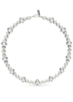 GUESS Heren Parelketting JUMN04068JWSTWIT-U in de kleur Zilver