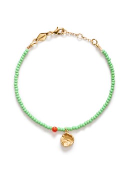 ANNI LU Dames Peyote armband verguld
