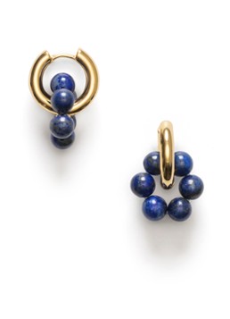 ANNI LU Dames Deep Blue oorringen verguld