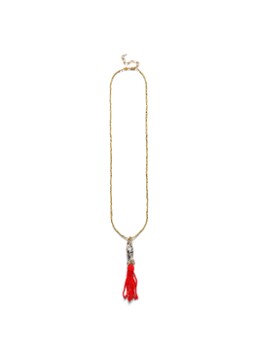 ANNI LU Dames Tassel Fishy ketting in de kleur Lichtbruin, maat: OS