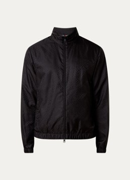 Moncler Heren Vanoise jack met jacquard logoprint in de kleur Zwart, maat: 4/XL