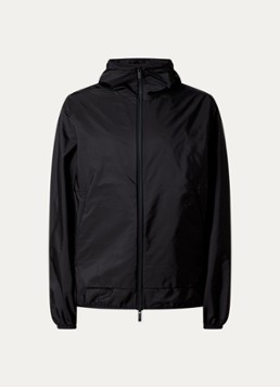 Moncler Heren Granier windjack met backprint en waterafstotende coating in de kleur Zwart, maat: 4/XL