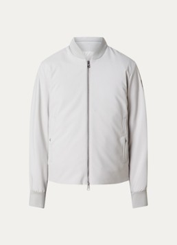 Moncler Heren Epinal bomberjack met uitneembare voering in de kleur Gebroken wit, maat: 3/L