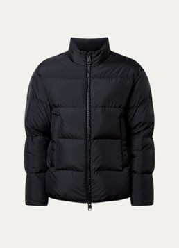 Moncler Heren Erterle puffer jack met donsvulling en steekzakken in de kleur Zwart, maat: 4/XL