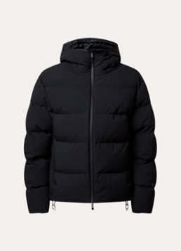 Moncler Heren Languedoc puffer jack met donsvulling en capuchon in de kleur Zwart, maat: 2/M