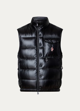 Moncler Heren Uychi gewatteerd bomberjack met donsvulling in de kleur Zwart, maat: 4/XL