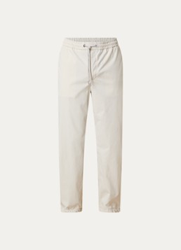 Moncler Heren Straight fit trackpants met trekkoord en steekzakken in de kleur Beige, maat: 48