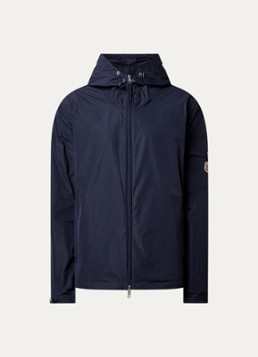 Moncler Heren Sassiere windjack met capuchon en steekzakken in de kleur Donkerblauw, maat: 4/XL