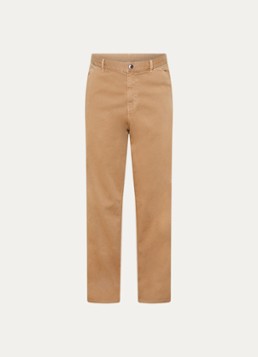 Moncler Heren Straight fit broek met steekzakken en logo in de kleur Camel, maat: 50