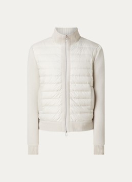 Moncler Heren Jack met donsvulling en steekzakken in de kleur Ivoor, maat: M