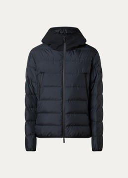 Moncler Heren Puffer jack met donsvulling en capuchon in de kleur Zwart, maat: 4/XL