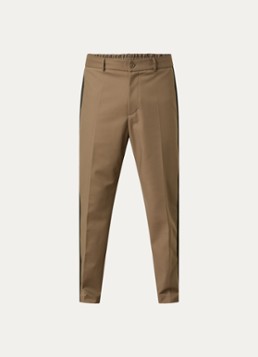 Moncler Heren Straight fit pantalon met trekkoord en steekzakken in de kleur Zand, maat: 50