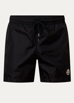 Moncler Heren Zwemshorts met steekzakken en logo in de kleur Zwart, maat: XL