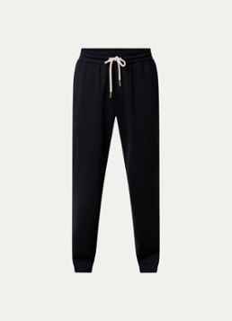 Moncler Heren Straight fit trackpants met steekzakken in de kleur Donkerblauw, maat: L