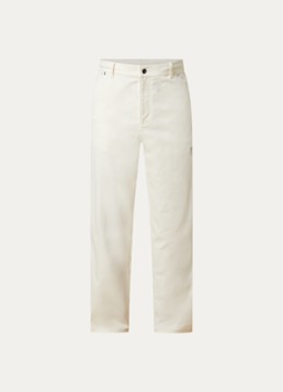 Moncler Heren Straight fit jeans met gekleurde wassing in de kleur Gebroken wit, maat: 50