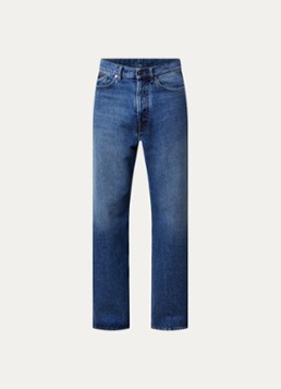 Moncler Heren Wide fit jeans met medium wassing en steekzakken in de kleur Indigo, maat: 50