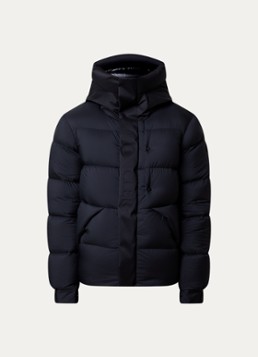 Moncler Heren Madeira gewatteerde jas met opstaande kraag in de kleur Donkerblauw, maat: 4/XL