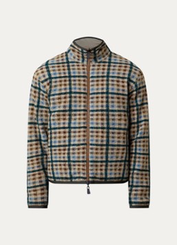 Moncler Heren Sweatvest van teddy met steekzakken in de kleur Donkergroen, maat: M