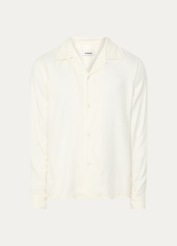 Sandro Heren Regular fit overhemd in de kleur Creme