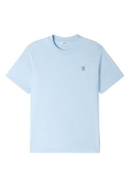Sandro Heren T-shirt met logo in de kleur Blauwgrijs