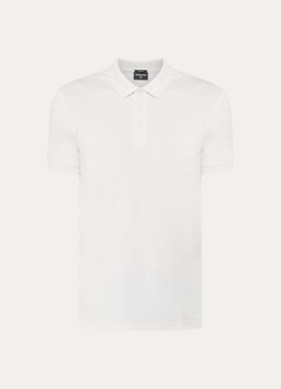 Strellson Heren Edgar regular fit polo met stretch in de kleur Gebroken wit, maat: M