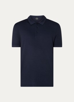 Strellson Heren Edgar regular fit polo met stretch in de kleur Donkerblauw, maat: M