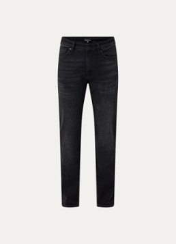 Strellson Heren Rui straight leg jeans met gekleurde wassing in de kleur Zwart, maat: W30/L32