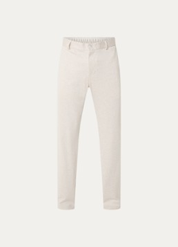 Strellson Heren Tius slim fit pantalon met steekzakken in de kleur Creme, maat: 54