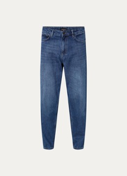 Strellson Heren Loose fit jeans met donkere wassing in de kleur Indigo, maat: W32/L34