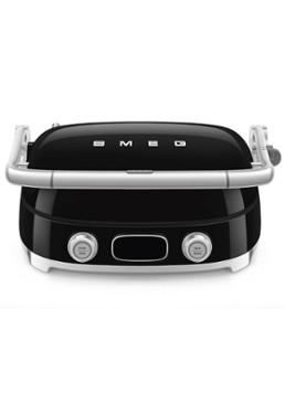 SMEG 50's Style multi grill MGF01BLEU Zwart - Deal