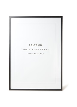 THE POSTER CLUB Oak fotolijst 50 x 70 cm Zwart - Deal