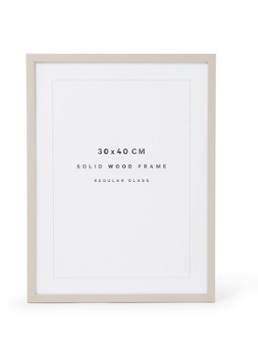 THE POSTER CLUB Wood fotolijst 30 x 40 cm Lichtgrijs - Deal
