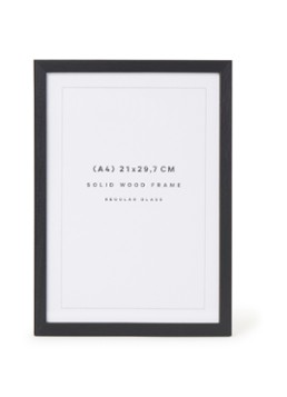 THE POSTER CLUB Oak fotolijst 21 x 29,7 cm Zwart - Deal