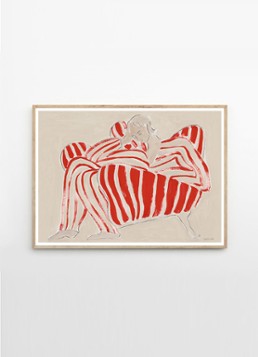 THE POSTER CLUB Red Chair, Sofia Lind print Rood - Deal