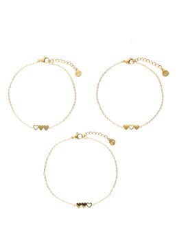 My Jewellery Dames Armbanden set van 3 in de kleur Goud