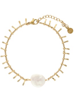 My Jewellery Dames Armband met zoetwaterparel in de kleur Goud