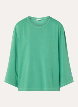 American Vintage Dames Fizvalley longsleeve met logo in de kleur Groen, maat: XS/S