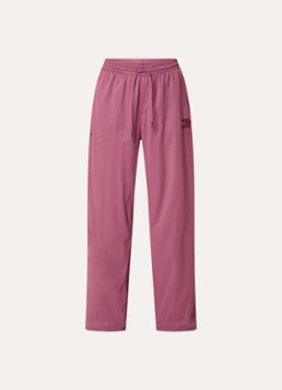 American Vintage Dames Dyffow high waist sport broek met logo en ritszakken in de kleur Roze, maat: M