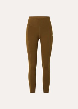American Vintage Dames Usuway high waist skinny fit trainingslegging met logo in de kleur Bruin, maat: XS